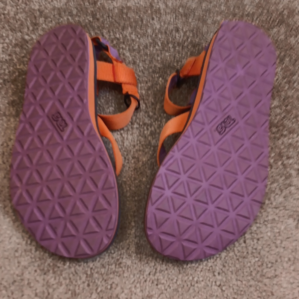 Teva Women's Sandals in Orange and Purple - Picture 3 of 5